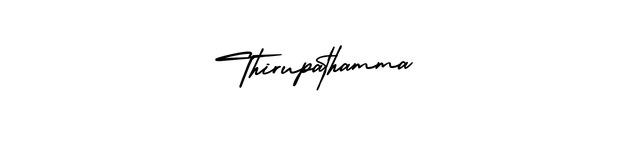 How to make Thirupathamma signature? AmerikaSignatureDemo-Regular is a professional autograph style. Create handwritten signature for Thirupathamma name. Thirupathamma signature style 3 images and pictures png