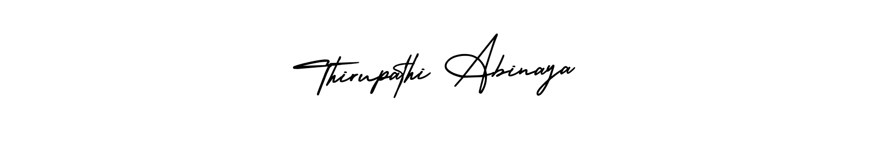 Design your own signature with our free online signature maker. With this signature software, you can create a handwritten (AmerikaSignatureDemo-Regular) signature for name Thirupathi Abinaya. Thirupathi Abinaya signature style 3 images and pictures png