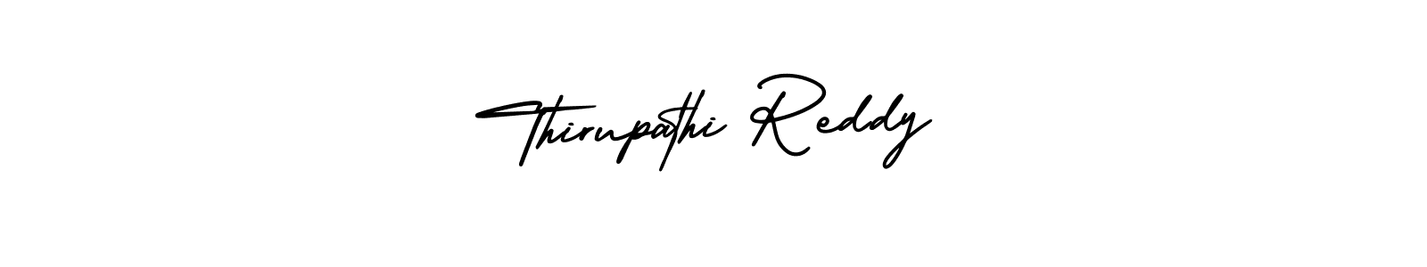 How to make Thirupathi Reddy signature? AmerikaSignatureDemo-Regular is a professional autograph style. Create handwritten signature for Thirupathi Reddy name. Thirupathi Reddy signature style 3 images and pictures png