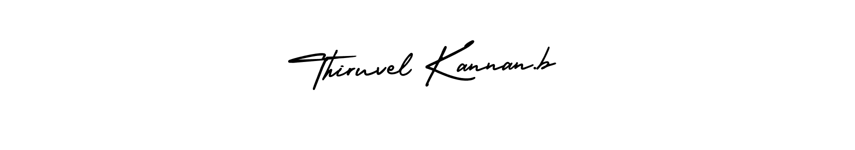 It looks lik you need a new signature style for name Thiruvel Kannan.b. Design unique handwritten (AmerikaSignatureDemo-Regular) signature with our free signature maker in just a few clicks. Thiruvel Kannan.b signature style 3 images and pictures png