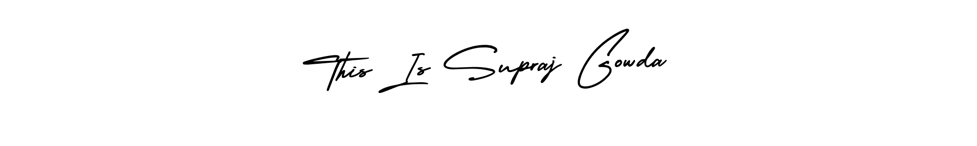Best and Professional Signature Style for This Is Supraj Gowda. AmerikaSignatureDemo-Regular Best Signature Style Collection. This Is Supraj Gowda signature style 3 images and pictures png