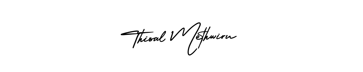 How to Draw Thisal Methwiru signature style? AmerikaSignatureDemo-Regular is a latest design signature styles for name Thisal Methwiru. Thisal Methwiru signature style 3 images and pictures png