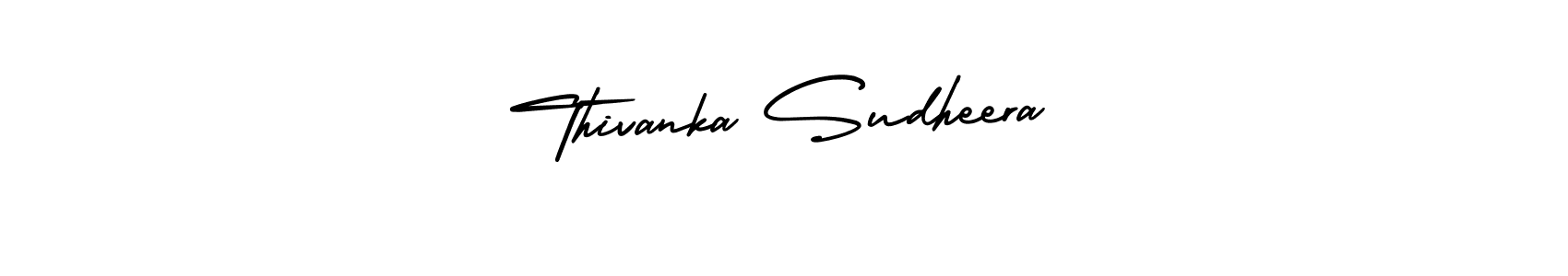 Make a beautiful signature design for name Thivanka Sudheera. Use this online signature maker to create a handwritten signature for free. Thivanka Sudheera signature style 3 images and pictures png