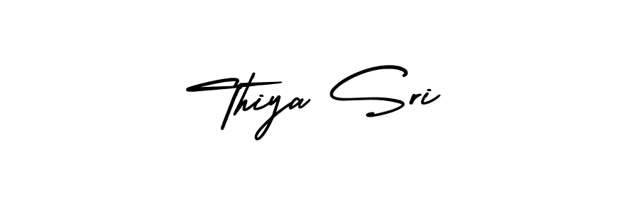 Thiya Sri stylish signature style. Best Handwritten Sign (AmerikaSignatureDemo-Regular) for my name. Handwritten Signature Collection Ideas for my name Thiya Sri. Thiya Sri signature style 3 images and pictures png
