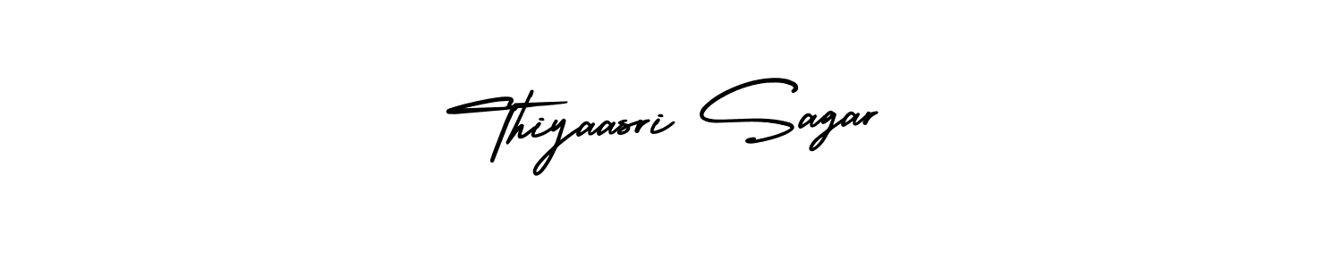 Use a signature maker to create a handwritten signature online. With this signature software, you can design (AmerikaSignatureDemo-Regular) your own signature for name Thiyaasri Sagar. Thiyaasri Sagar signature style 3 images and pictures png