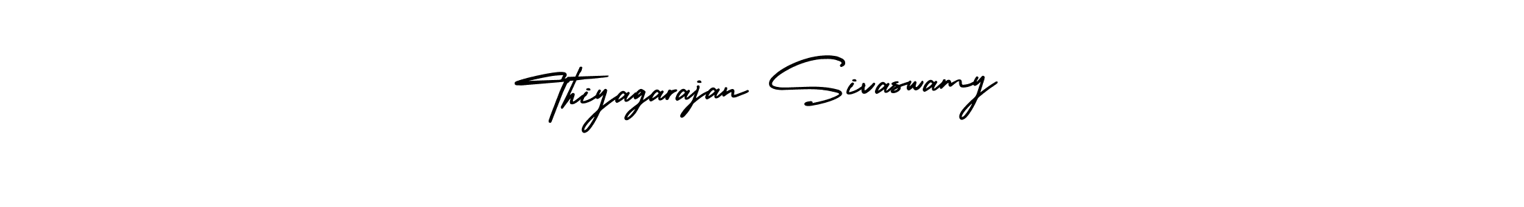 AmerikaSignatureDemo-Regular is a professional signature style that is perfect for those who want to add a touch of class to their signature. It is also a great choice for those who want to make their signature more unique. Get Thiyagarajan Sivaswamy name to fancy signature for free. Thiyagarajan Sivaswamy signature style 3 images and pictures png