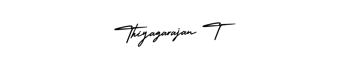 if you are searching for the best signature style for your name Thiyagarajan T. so please give up your signature search. here we have designed multiple signature styles  using AmerikaSignatureDemo-Regular. Thiyagarajan T signature style 3 images and pictures png