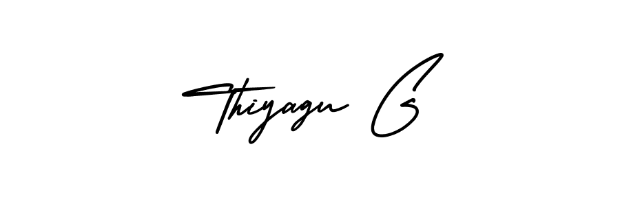 Create a beautiful signature design for name Thiyagu G. With this signature (AmerikaSignatureDemo-Regular) fonts, you can make a handwritten signature for free. Thiyagu G signature style 3 images and pictures png