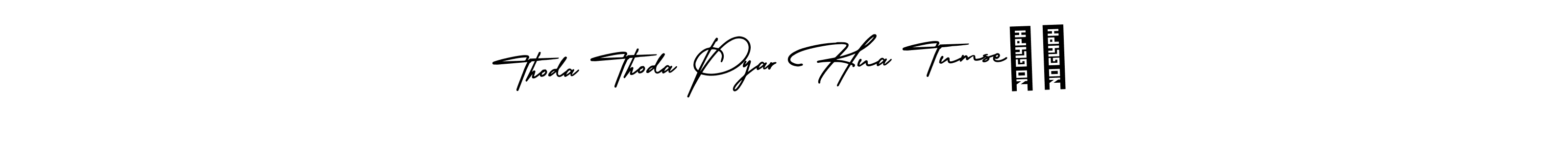 Here are the top 10 professional signature styles for the name Thoda Thoda Pyar Hua Tumse❤️. These are the best autograph styles you can use for your name. Thoda Thoda Pyar Hua Tumse❤️ signature style 3 images and pictures png