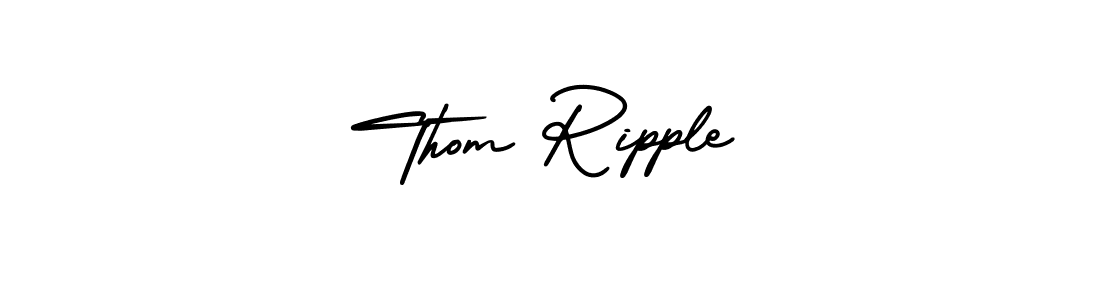 It looks lik you need a new signature style for name Thom Ripple. Design unique handwritten (AmerikaSignatureDemo-Regular) signature with our free signature maker in just a few clicks. Thom Ripple signature style 3 images and pictures png