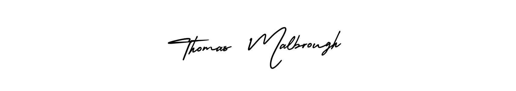 Use a signature maker to create a handwritten signature online. With this signature software, you can design (AmerikaSignatureDemo-Regular) your own signature for name Thomas  Malbrough. Thomas  Malbrough signature style 3 images and pictures png