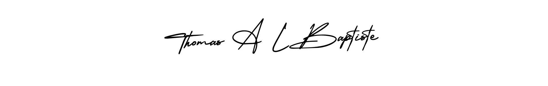 Use a signature maker to create a handwritten signature online. With this signature software, you can design (AmerikaSignatureDemo-Regular) your own signature for name Thomas A L Baptiste. Thomas A L Baptiste signature style 3 images and pictures png