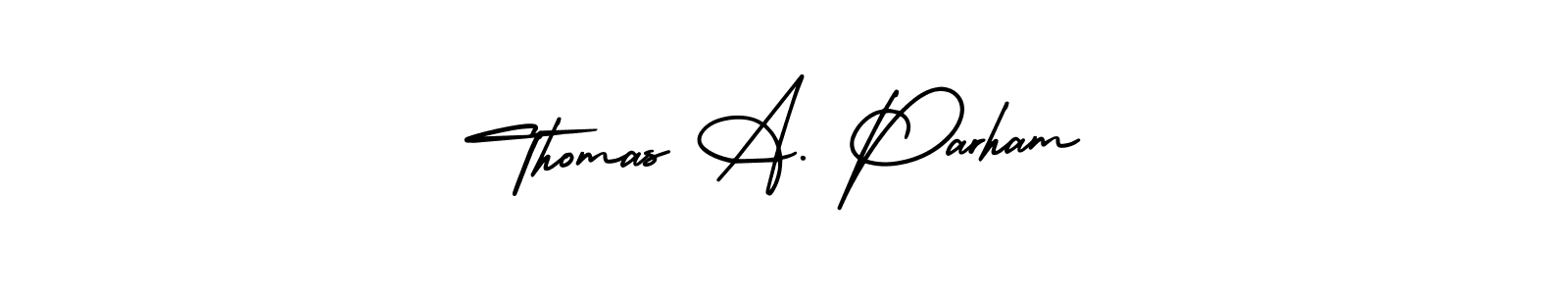 How to make Thomas A. Parham signature? AmerikaSignatureDemo-Regular is a professional autograph style. Create handwritten signature for Thomas A. Parham name. Thomas A. Parham signature style 3 images and pictures png