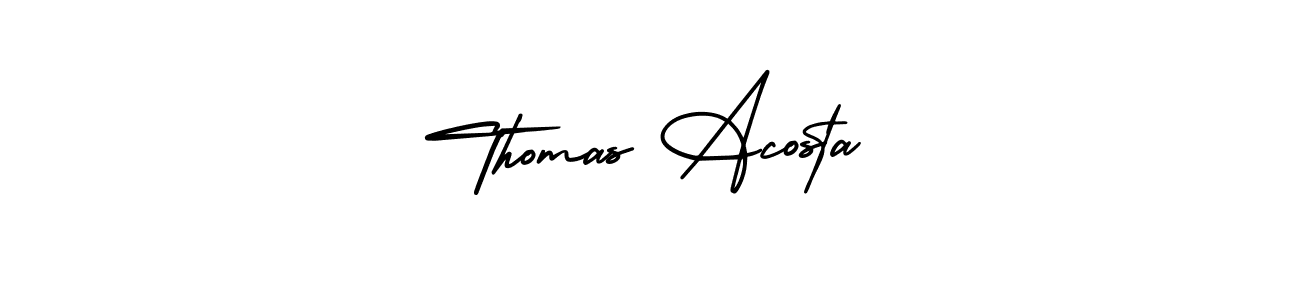 Best and Professional Signature Style for Thomas Acosta. AmerikaSignatureDemo-Regular Best Signature Style Collection. Thomas Acosta signature style 3 images and pictures png
