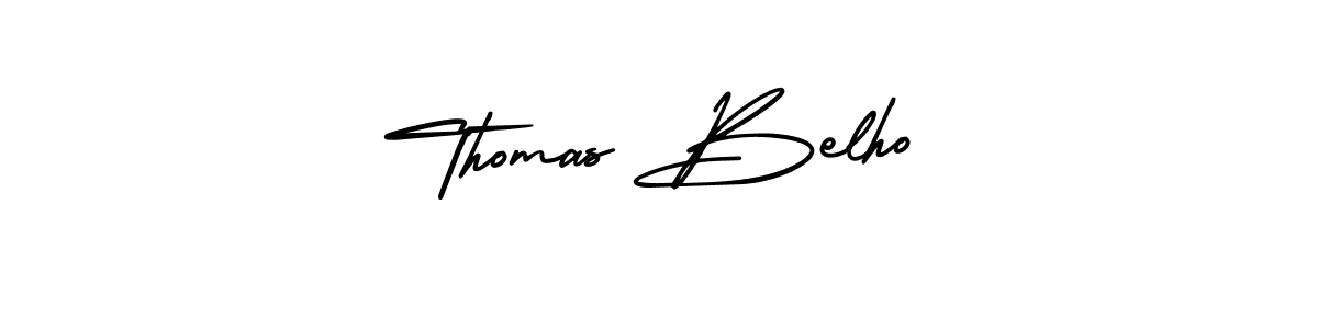 Check out images of Autograph of Thomas Belho name. Actor Thomas Belho Signature Style. AmerikaSignatureDemo-Regular is a professional sign style online. Thomas Belho signature style 3 images and pictures png