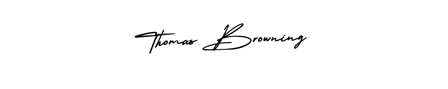 Create a beautiful signature design for name Thomas Browning. With this signature (AmerikaSignatureDemo-Regular) fonts, you can make a handwritten signature for free. Thomas Browning signature style 3 images and pictures png