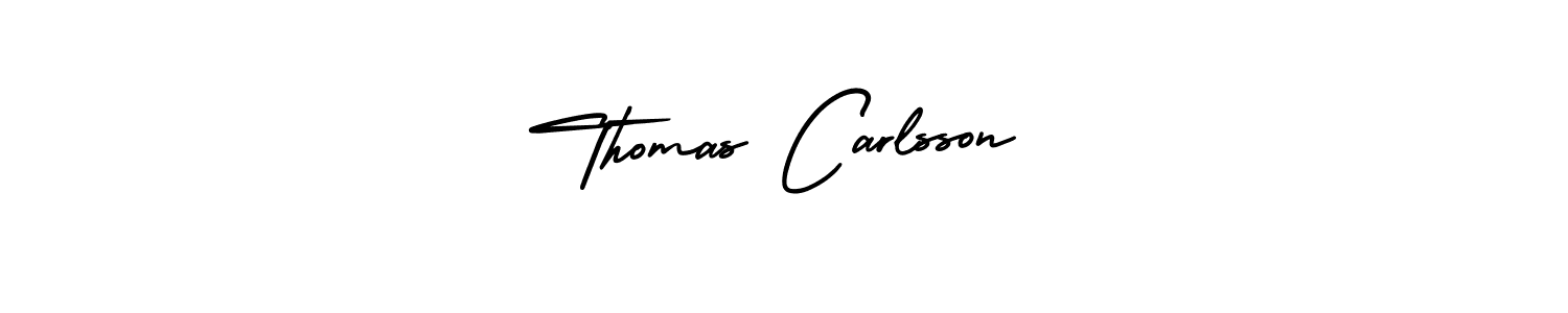 Make a short Thomas Carlsson signature style. Manage your documents anywhere anytime using AmerikaSignatureDemo-Regular. Create and add eSignatures, submit forms, share and send files easily. Thomas Carlsson signature style 3 images and pictures png