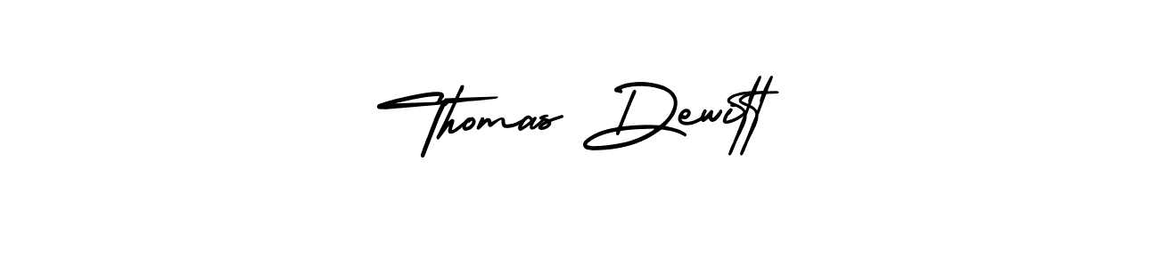 Design your own signature with our free online signature maker. With this signature software, you can create a handwritten (AmerikaSignatureDemo-Regular) signature for name Thomas Dewitt. Thomas Dewitt signature style 3 images and pictures png