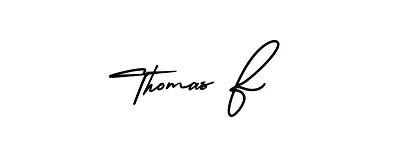 Create a beautiful signature design for name Thomas F. With this signature (AmerikaSignatureDemo-Regular) fonts, you can make a handwritten signature for free. Thomas F signature style 3 images and pictures png
