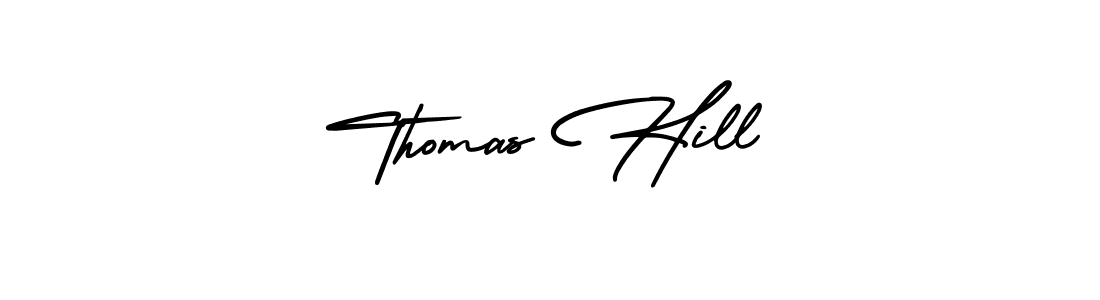 Design your own signature with our free online signature maker. With this signature software, you can create a handwritten (AmerikaSignatureDemo-Regular) signature for name Thomas Hill. Thomas Hill signature style 3 images and pictures png