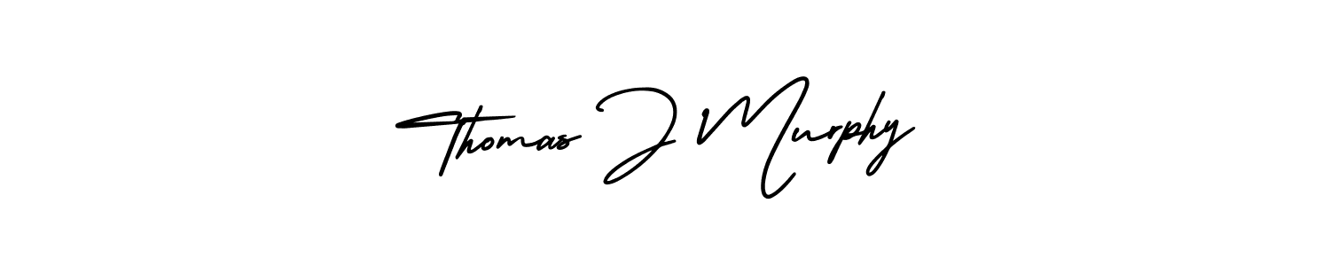 This is the best signature style for the Thomas J Murphy name. Also you like these signature font (AmerikaSignatureDemo-Regular). Mix name signature. Thomas J Murphy signature style 3 images and pictures png