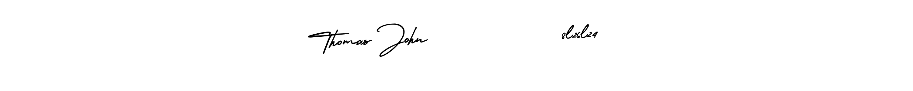 You can use this online signature creator to create a handwritten signature for the name Thomas John            8l26l24. This is the best online autograph maker. Thomas John            8l26l24 signature style 3 images and pictures png