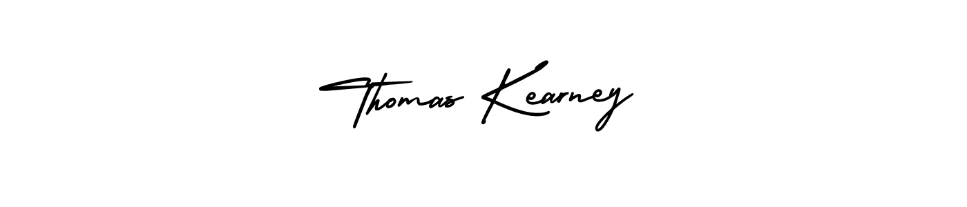 You should practise on your own different ways (AmerikaSignatureDemo-Regular) to write your name (Thomas Kearney) in signature. don't let someone else do it for you. Thomas Kearney signature style 3 images and pictures png