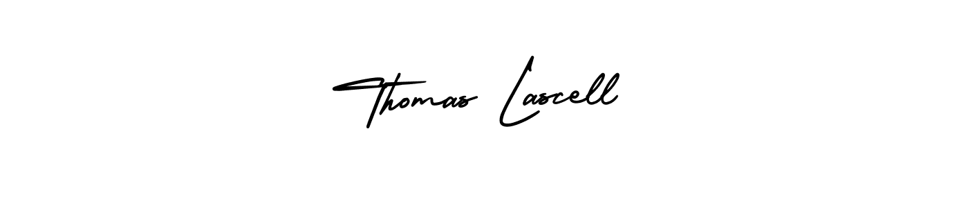 Design your own signature with our free online signature maker. With this signature software, you can create a handwritten (AmerikaSignatureDemo-Regular) signature for name Thomas Lascell. Thomas Lascell signature style 3 images and pictures png