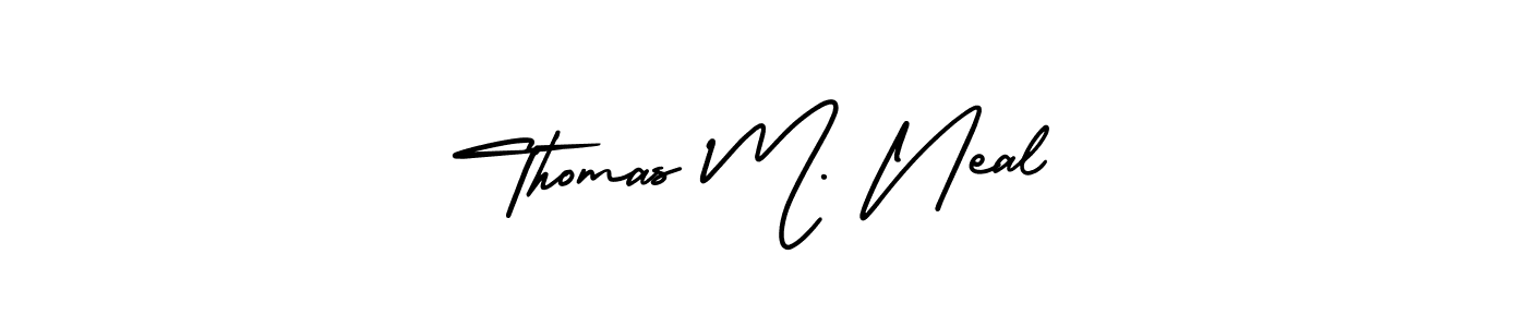 AmerikaSignatureDemo-Regular is a professional signature style that is perfect for those who want to add a touch of class to their signature. It is also a great choice for those who want to make their signature more unique. Get Thomas M. Neal name to fancy signature for free. Thomas M. Neal signature style 3 images and pictures png