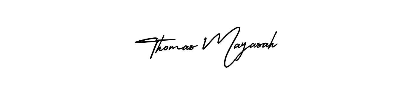 Check out images of Autograph of Thomas Mayasah name. Actor Thomas Mayasah Signature Style. AmerikaSignatureDemo-Regular is a professional sign style online. Thomas Mayasah signature style 3 images and pictures png