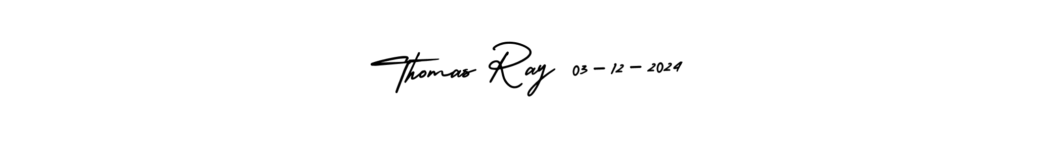 if you are searching for the best signature style for your name Thomas Ray 03-12-2024. so please give up your signature search. here we have designed multiple signature styles  using AmerikaSignatureDemo-Regular. Thomas Ray 03-12-2024 signature style 3 images and pictures png