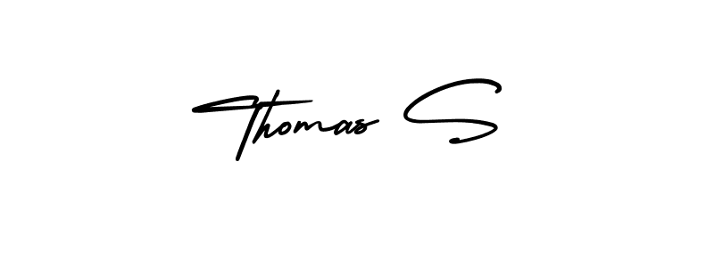 Use a signature maker to create a handwritten signature online. With this signature software, you can design (AmerikaSignatureDemo-Regular) your own signature for name Thomas S. Thomas S signature style 3 images and pictures png