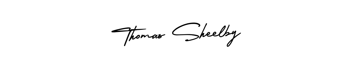 Design your own signature with our free online signature maker. With this signature software, you can create a handwritten (AmerikaSignatureDemo-Regular) signature for name Thomas Sheelby. Thomas Sheelby signature style 3 images and pictures png