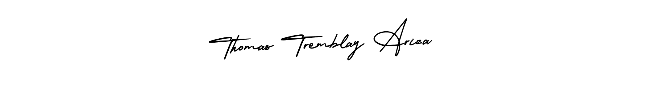 How to Draw Thomas Tremblay Ariza signature style? AmerikaSignatureDemo-Regular is a latest design signature styles for name Thomas Tremblay Ariza. Thomas Tremblay Ariza signature style 3 images and pictures png