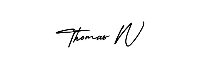 AmerikaSignatureDemo-Regular is a professional signature style that is perfect for those who want to add a touch of class to their signature. It is also a great choice for those who want to make their signature more unique. Get Thomas W name to fancy signature for free. Thomas W signature style 3 images and pictures png