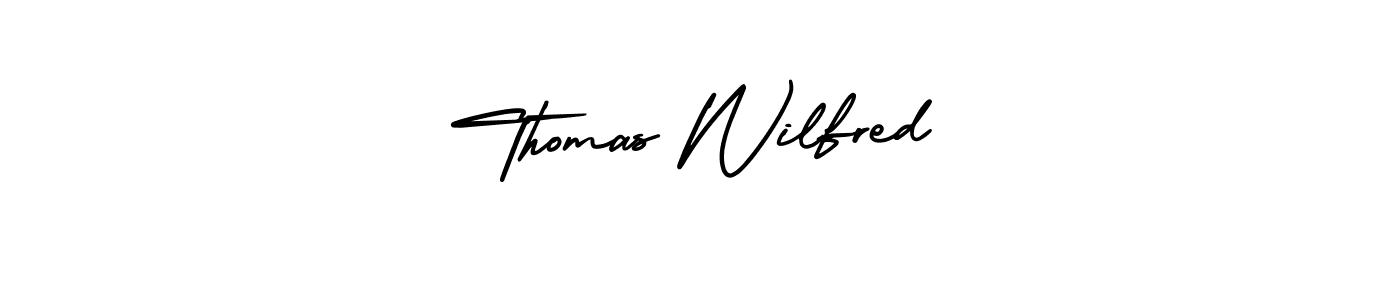 Make a short Thomas Wilfred signature style. Manage your documents anywhere anytime using AmerikaSignatureDemo-Regular. Create and add eSignatures, submit forms, share and send files easily. Thomas Wilfred signature style 3 images and pictures png