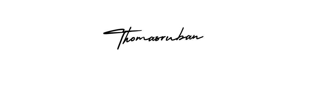 How to Draw Thomasruban signature style? AmerikaSignatureDemo-Regular is a latest design signature styles for name Thomasruban. Thomasruban signature style 3 images and pictures png