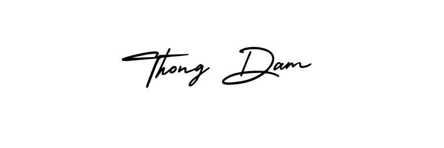 Create a beautiful signature design for name Thong Dam. With this signature (AmerikaSignatureDemo-Regular) fonts, you can make a handwritten signature for free. Thong Dam signature style 3 images and pictures png