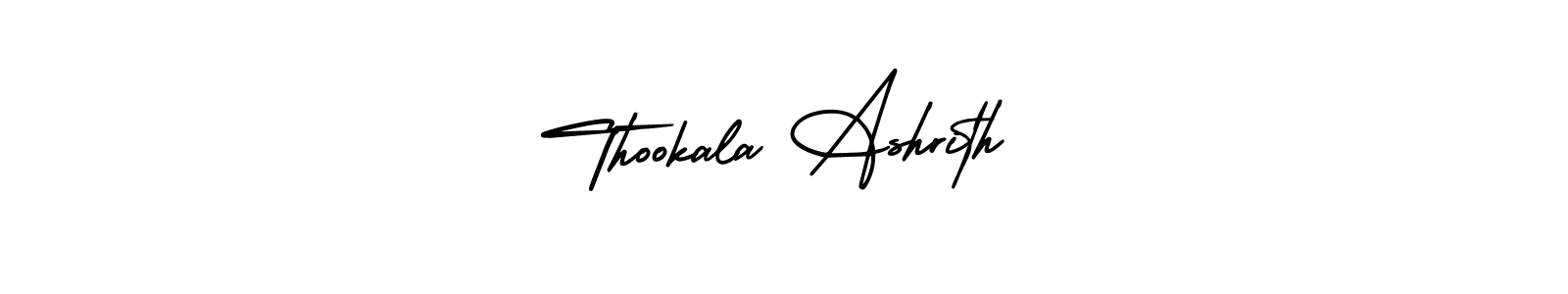 Make a beautiful signature design for name Thookala Ashrith. With this signature (AmerikaSignatureDemo-Regular) style, you can create a handwritten signature for free. Thookala Ashrith signature style 3 images and pictures png