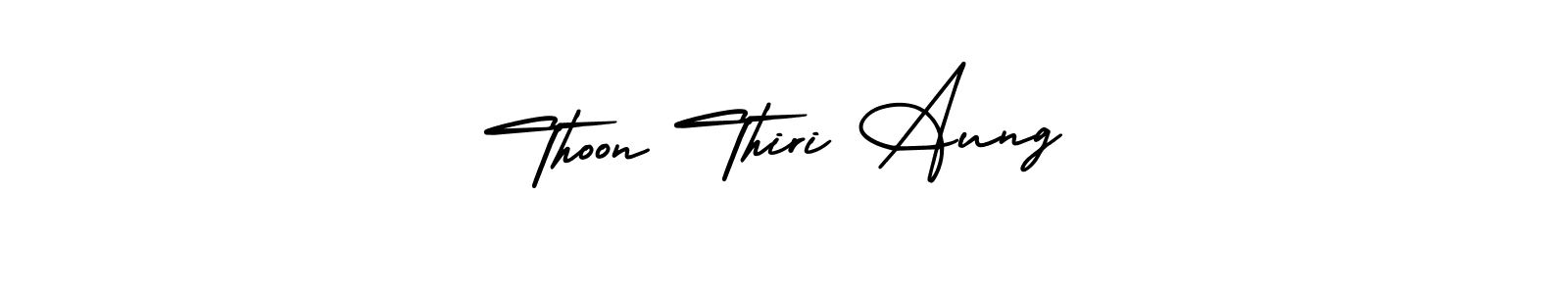 Similarly AmerikaSignatureDemo-Regular is the best handwritten signature design. Signature creator online .You can use it as an online autograph creator for name Thoon Thiri Aung. Thoon Thiri Aung signature style 3 images and pictures png