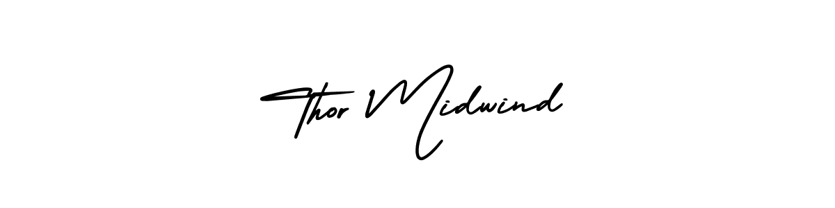 Design your own signature with our free online signature maker. With this signature software, you can create a handwritten (AmerikaSignatureDemo-Regular) signature for name Thor Midwind. Thor Midwind signature style 3 images and pictures png