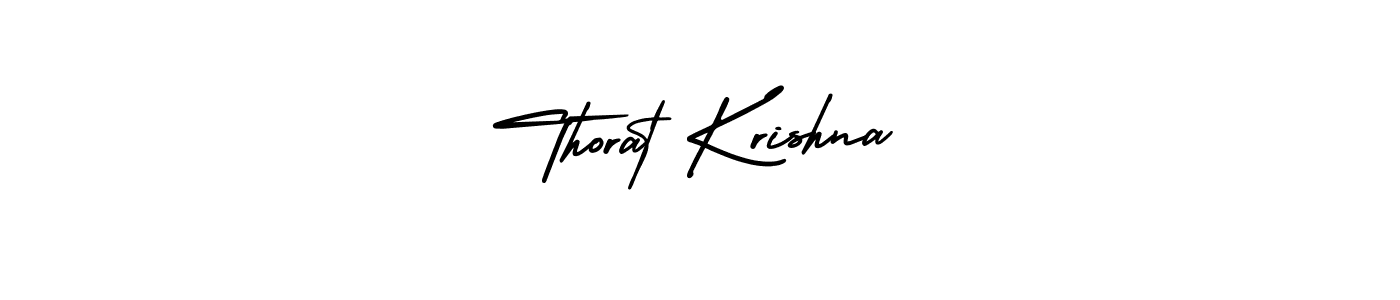 Create a beautiful signature design for name Thorat Krishna. With this signature (AmerikaSignatureDemo-Regular) fonts, you can make a handwritten signature for free. Thorat Krishna signature style 3 images and pictures png