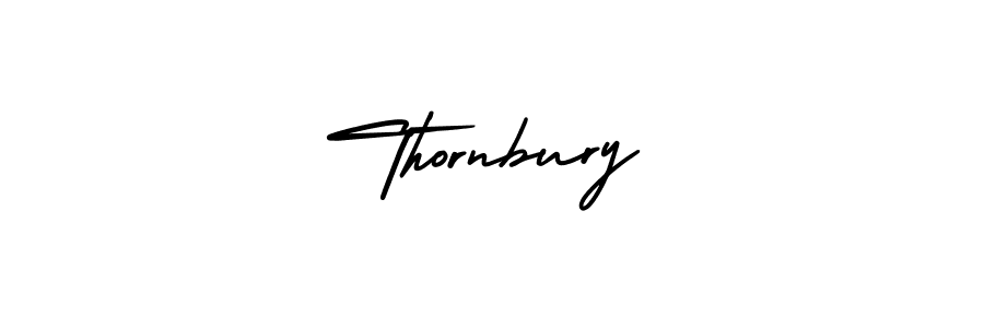 Use a signature maker to create a handwritten signature online. With this signature software, you can design (AmerikaSignatureDemo-Regular) your own signature for name Thornbury. Thornbury signature style 3 images and pictures png