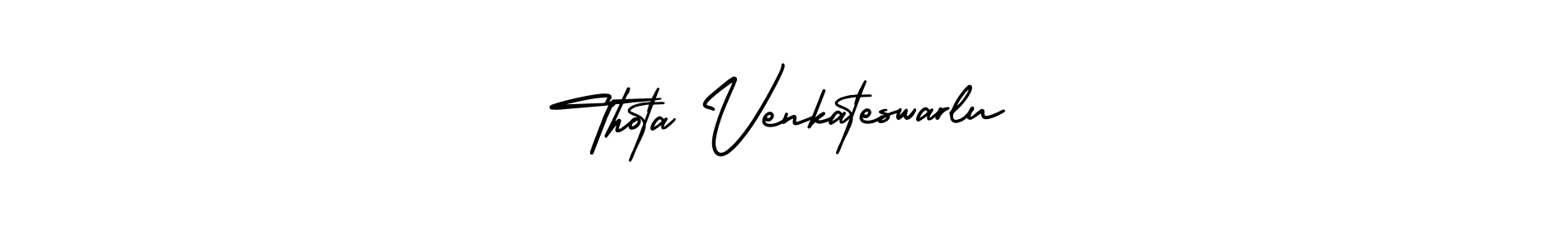 Use a signature maker to create a handwritten signature online. With this signature software, you can design (AmerikaSignatureDemo-Regular) your own signature for name Thota Venkateswarlu. Thota Venkateswarlu signature style 3 images and pictures png