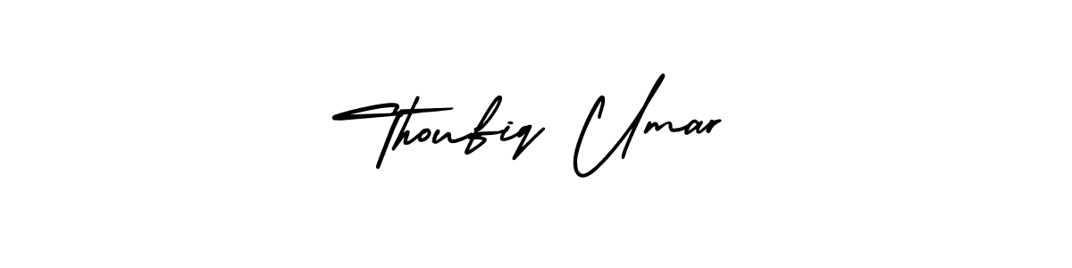 How to make Thoufiq Umar signature? AmerikaSignatureDemo-Regular is a professional autograph style. Create handwritten signature for Thoufiq Umar name. Thoufiq Umar signature style 3 images and pictures png