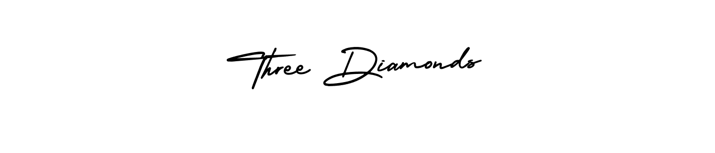 Also we have Three Diamonds name is the best signature style. Create professional handwritten signature collection using AmerikaSignatureDemo-Regular autograph style. Three Diamonds signature style 3 images and pictures png