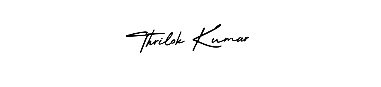 Design your own signature with our free online signature maker. With this signature software, you can create a handwritten (AmerikaSignatureDemo-Regular) signature for name Thrilok Kumar. Thrilok Kumar signature style 3 images and pictures png