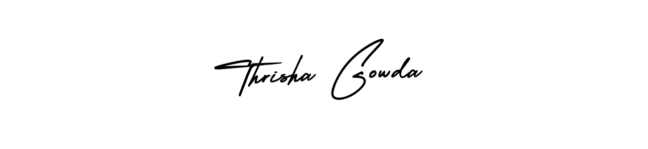 Also we have Thrisha Gowda name is the best signature style. Create professional handwritten signature collection using AmerikaSignatureDemo-Regular autograph style. Thrisha Gowda signature style 3 images and pictures png