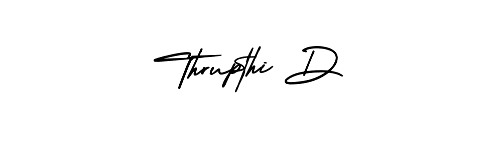 How to make Thrupthi D signature? AmerikaSignatureDemo-Regular is a professional autograph style. Create handwritten signature for Thrupthi D name. Thrupthi D signature style 3 images and pictures png