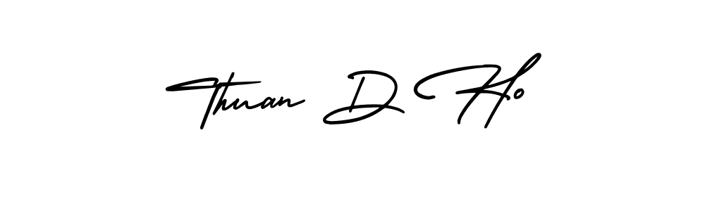 Create a beautiful signature design for name Thuan D Ho. With this signature (AmerikaSignatureDemo-Regular) fonts, you can make a handwritten signature for free. Thuan D Ho signature style 3 images and pictures png
